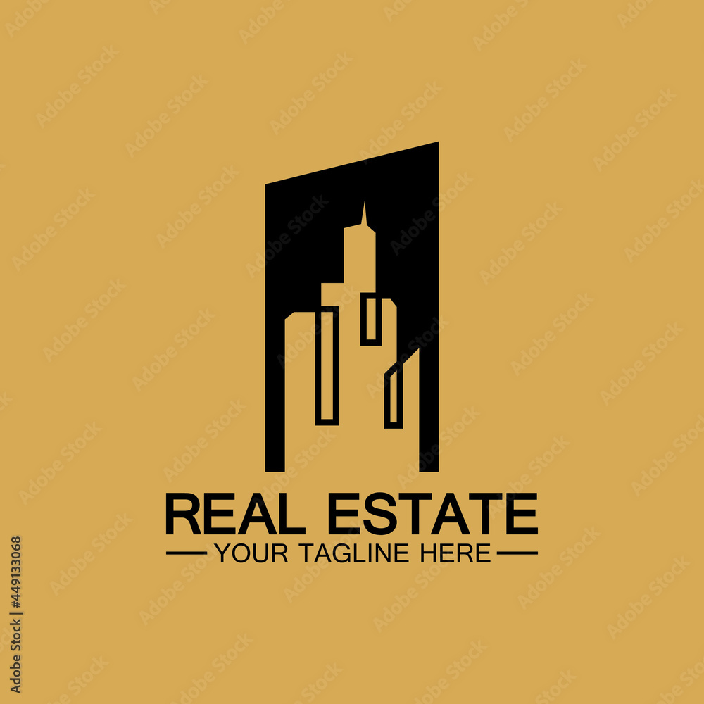 Real Estate Business Logo vector illustration design