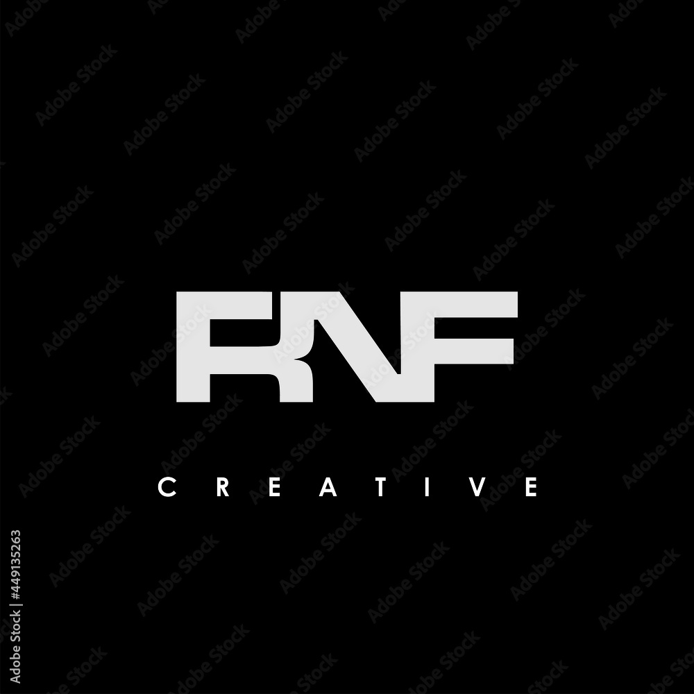 RNF Letter Initial Logo Design Template Vector Illustration