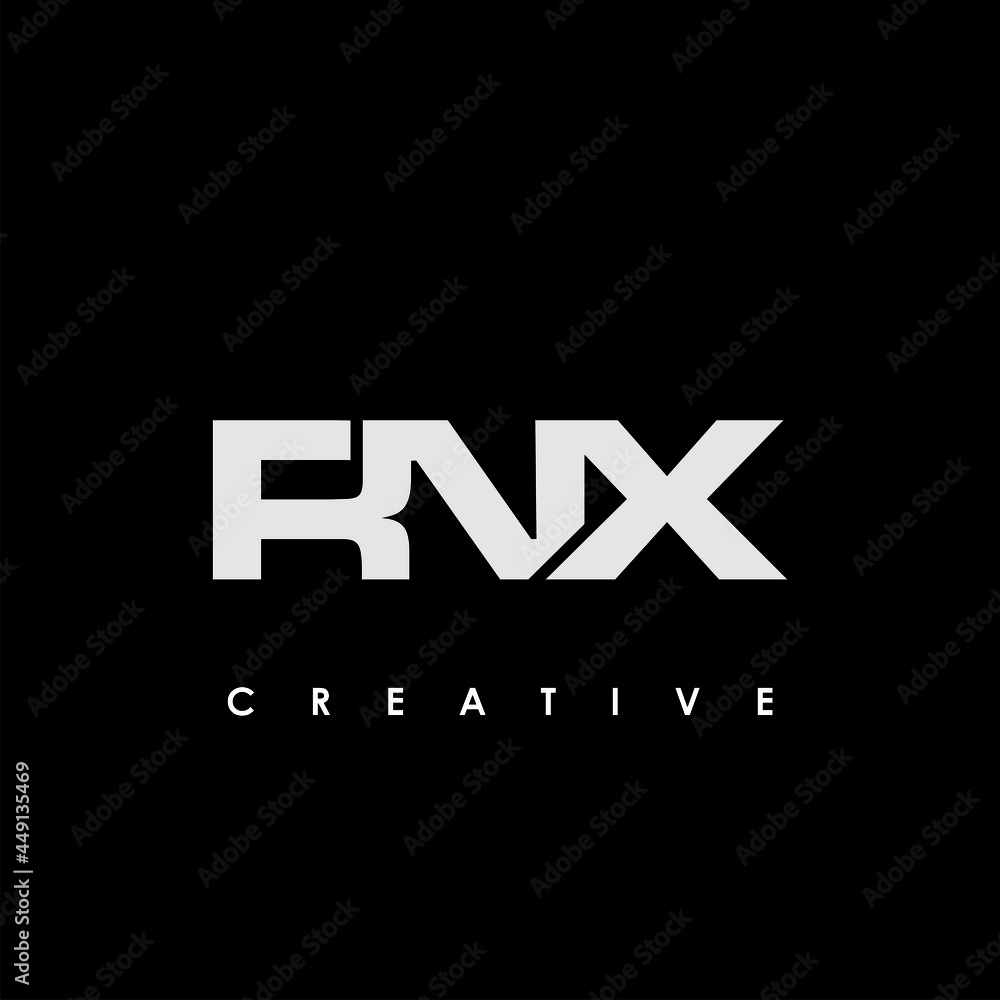 RNX Letter Initial Logo Design Template Vector Illustration