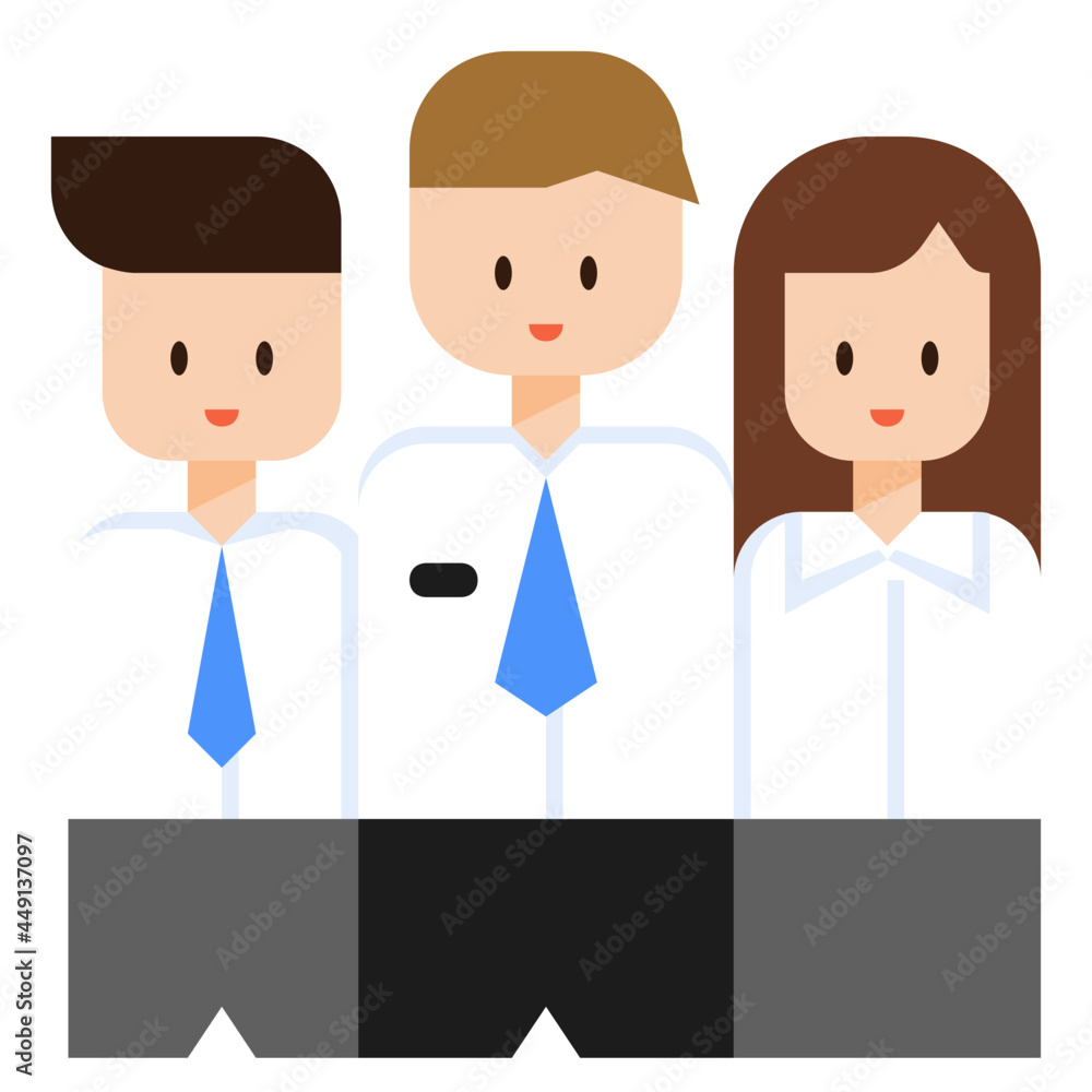 Fototapeta premium leadership flat icon