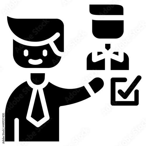 delegation glyph icon