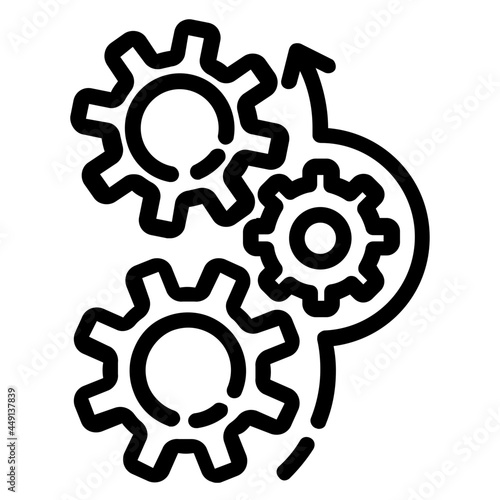 management outline icon