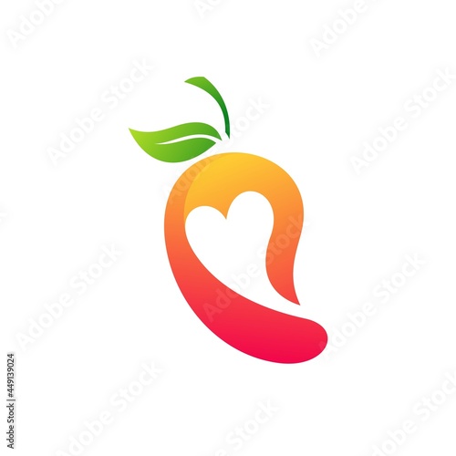 mango love logo design