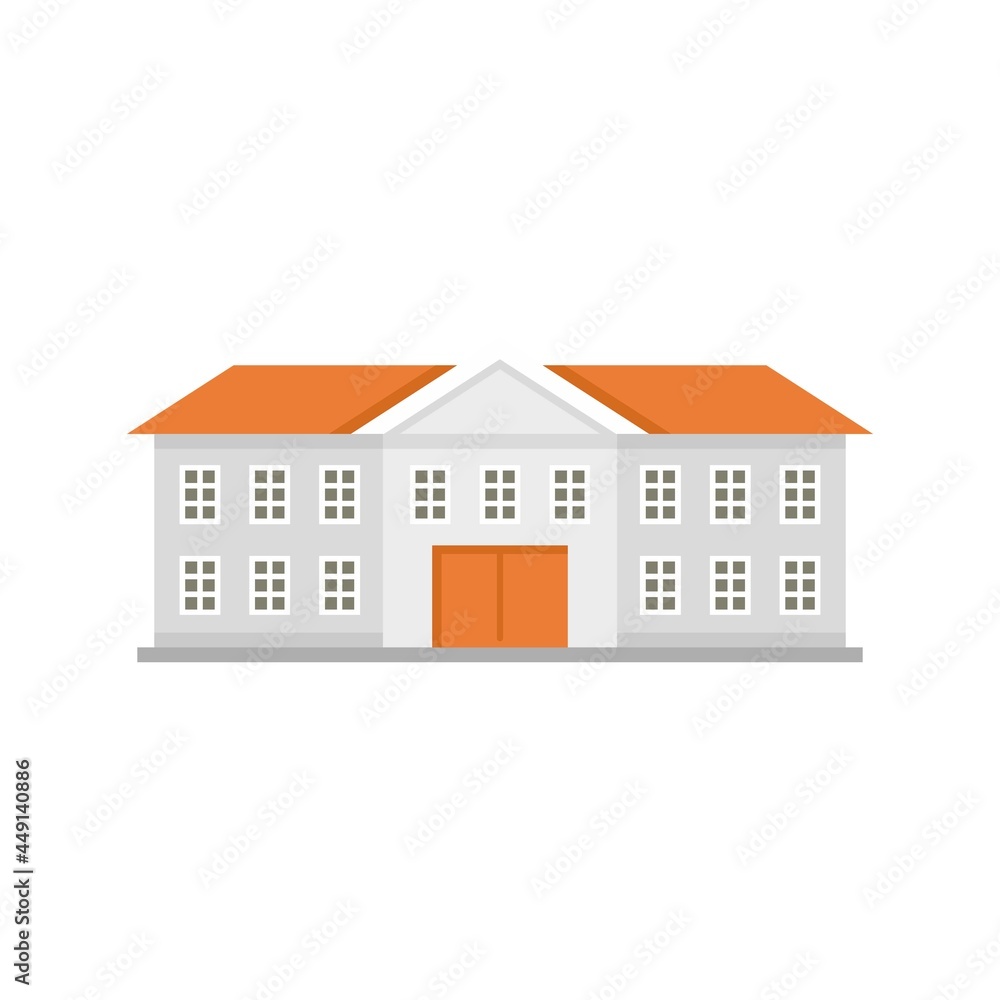 Harvard university icon flat isolated vector Harvard university icon flat isolated vector