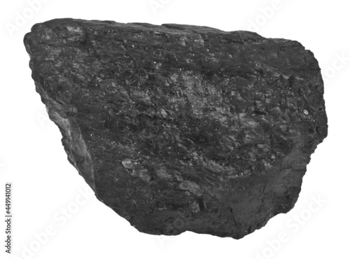 Charcoal isolated on a white background.
