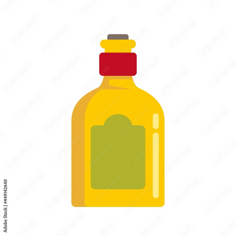 Mexican drink bottle icon flat isolated vector Mexican drink bottle icon flat isolated vector