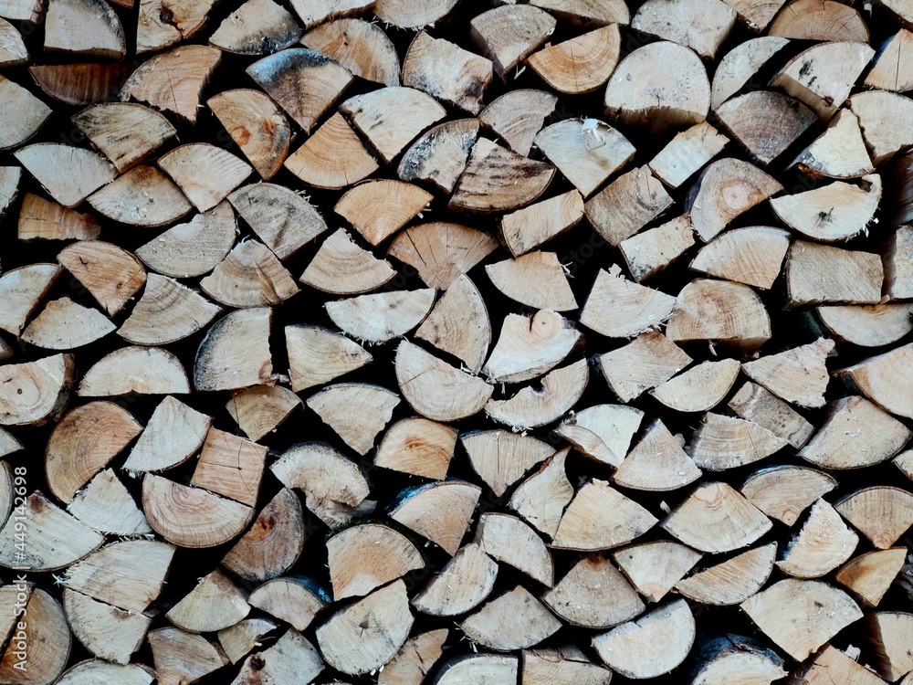 background stacked chopped firewood background stacked chopped firewood