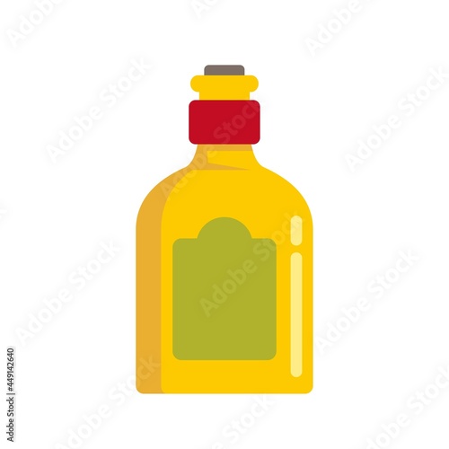 Mexican drink bottle icon flat isolated vector