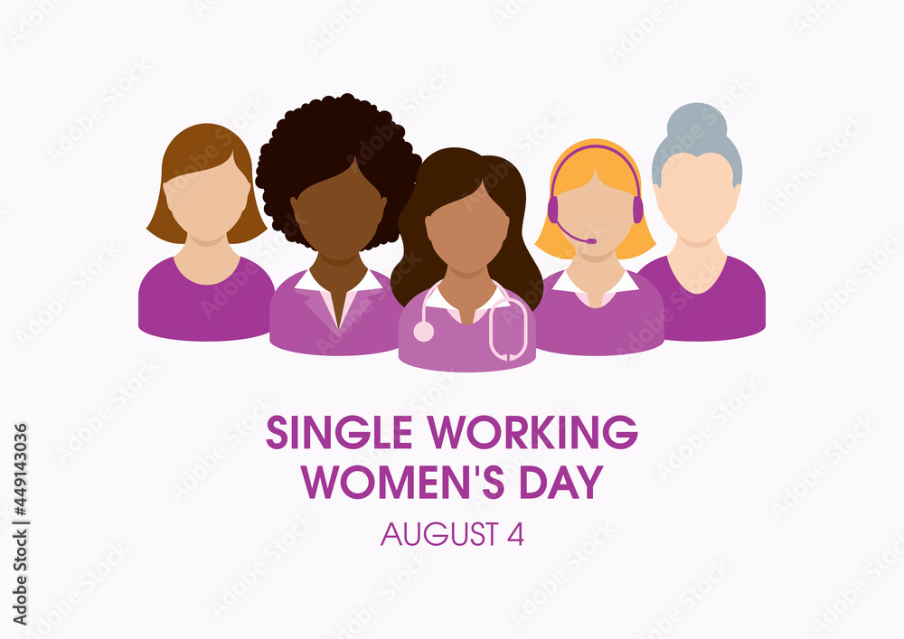 Single Working Women's Day vector. Professional female occupation icon