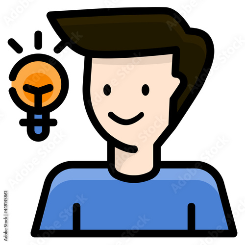 creativity line icon
