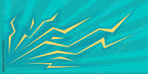 Retro background with lightning, energy and activity, electricity