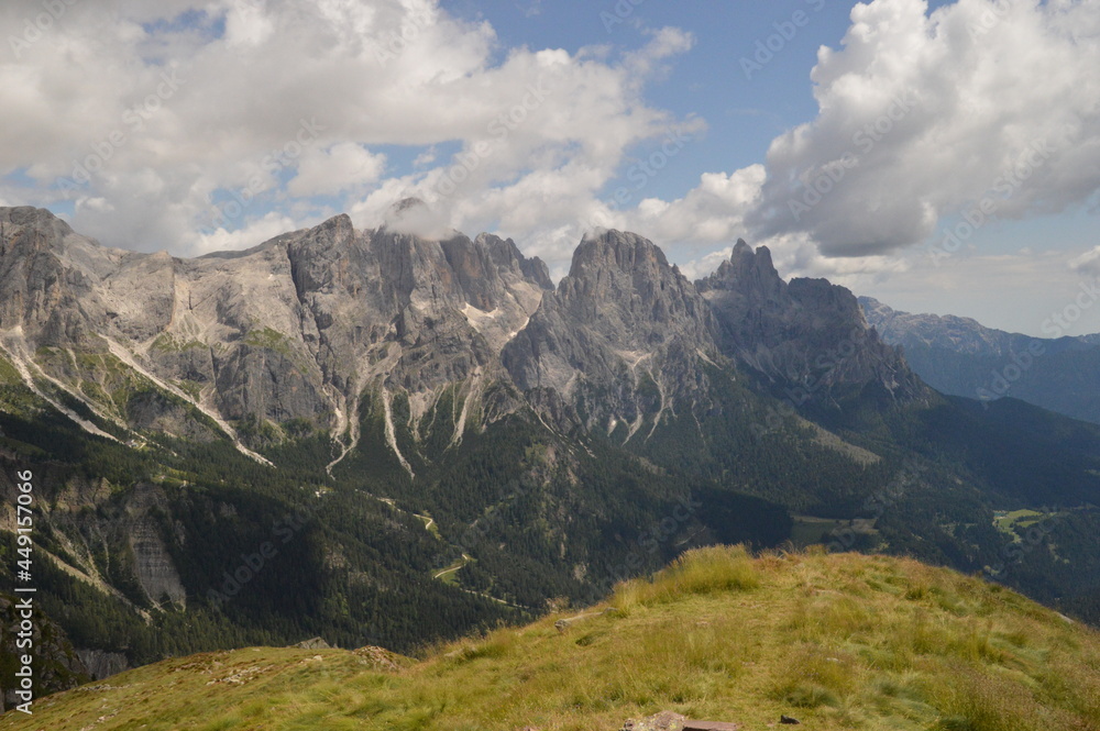 Hiking and trekking in the stunning scenery around the Italian Dolomite Mountains and in South Tyrol in Northern Italy Hiking and trekking in the stunning scenery around the Italian Dolomite Mountains and in South Tyrol in Northern Italy