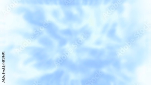 blue sky background. Futuristic cool backgrounds in light tones. Trendy industrial colored underwater wavy space. Luxury tile pattern for interior decor of night club. Creative dynamic blur glow art