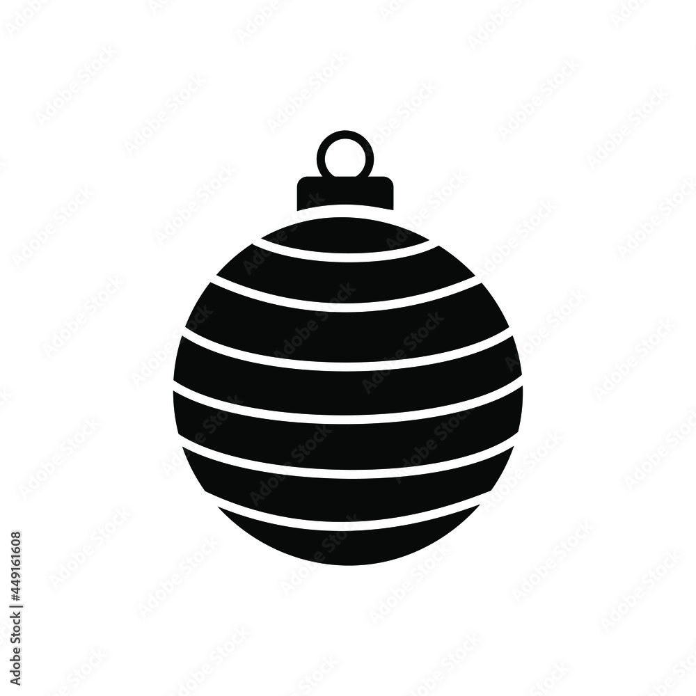 Christmas tree ball icon vector set. Christmas toy illustration sign collection. New year symbol or logo. Christmas tree ball icon vector set. Christmas toy illustration sign collection. New year symbol or logo.