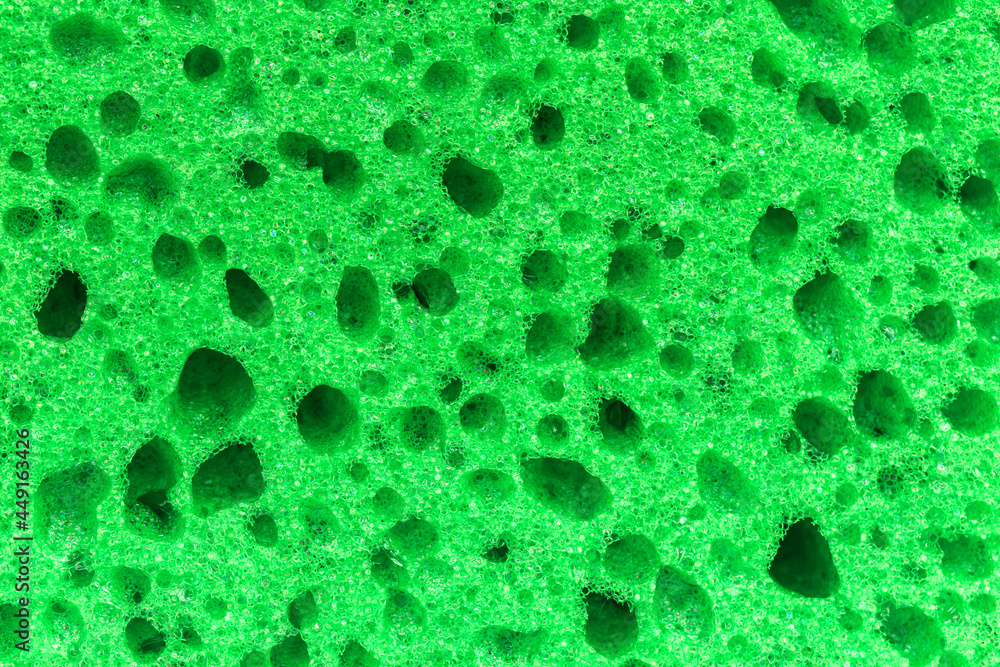 Green sponge texture background, high deatiled photo Green sponge texture background, high deatiled photo