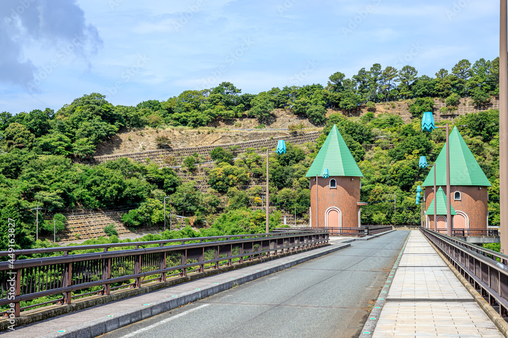 夏の鳴淵ダム　福岡県篠栗町　Narufuchi Dam in summer Fukuoka-ken Sasaguri-town