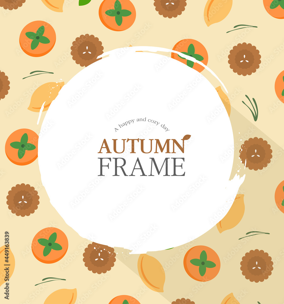 Highly utilized autumn Chuseok frame design 