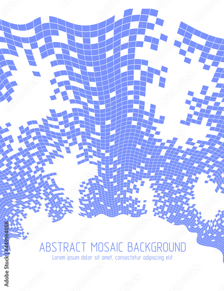 Beautiful abstract 3d vector mosaic background, artistic geometric illustration as a template for your layout with copy space for title and text. Usable for brochure, magazine, ad, banner, poster. Beautiful abstract 3d vector mosaic background, artistic geometric illustration as a template for your layout with copy space for title and text. Usable for brochure, magazine, ad, banner, poster.