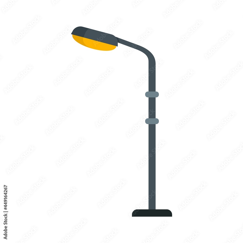 Light street pillar icon flat isolated vector Light street pillar icon flat isolated vector
