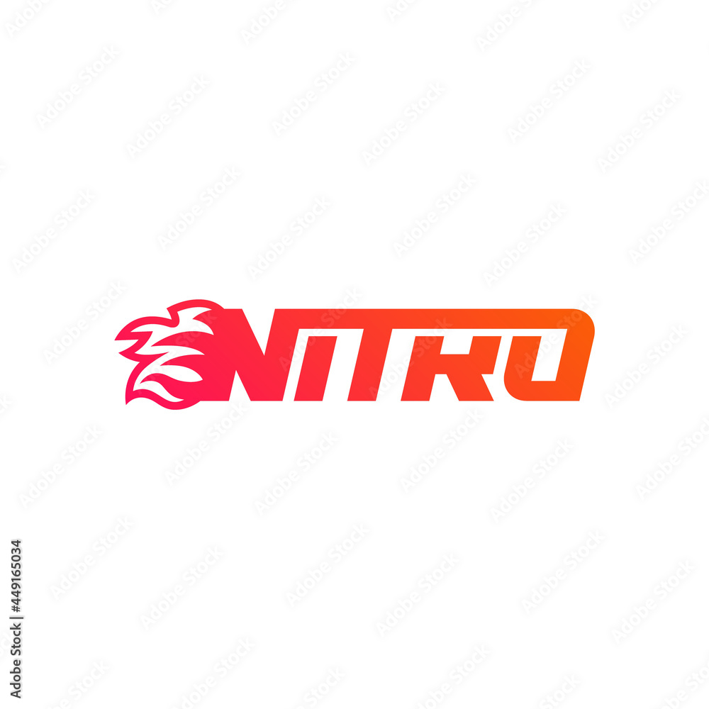 Nitro company logo design. Stock Vector | Adobe Stock