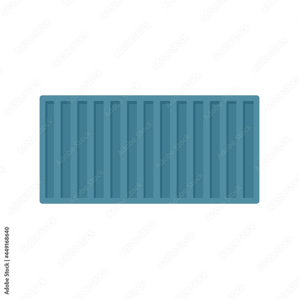 Cargo container icon flat isolated vector Cargo container icon flat isolated vector