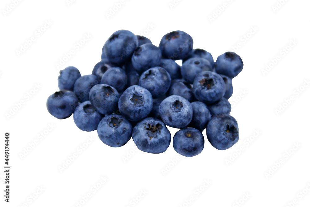 Heap of blueberry isolated on white background Heap of blueberry isolated on white background