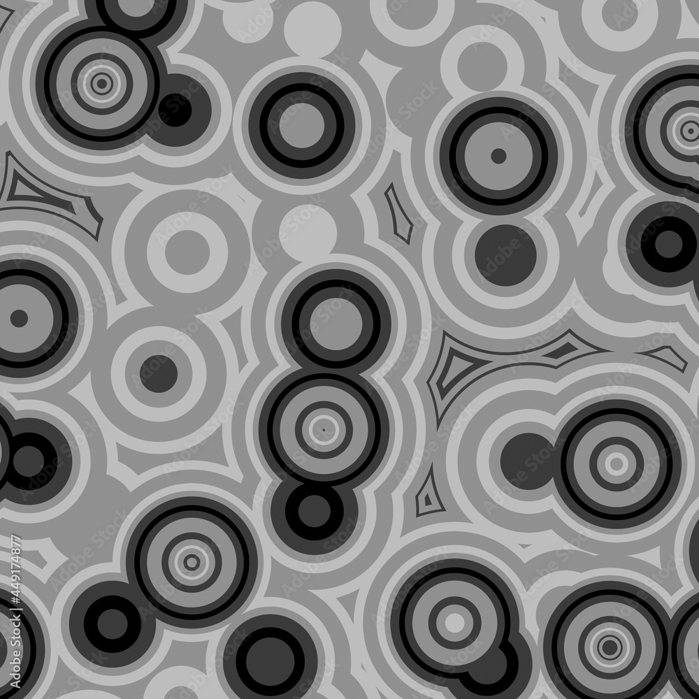 Overlapping Circles Pattern. Abstract Background. Ethnic pattern background. 