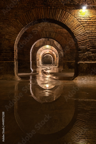 The great Roman cisterns of Fermo, Marche, Italy
