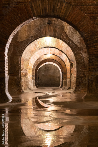 The great Roman cisterns of Fermo, Marche, Italy