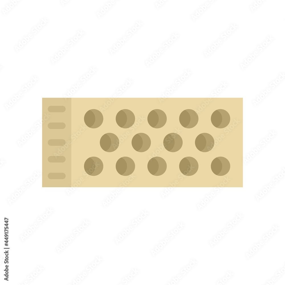 Brick cement icon flat isolated vector Brick cement icon flat isolated vector