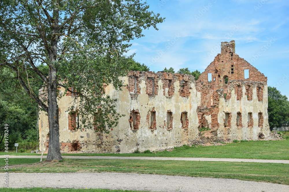 Fototapeta premium Ruins of the Paulavos Republic, Lithuania