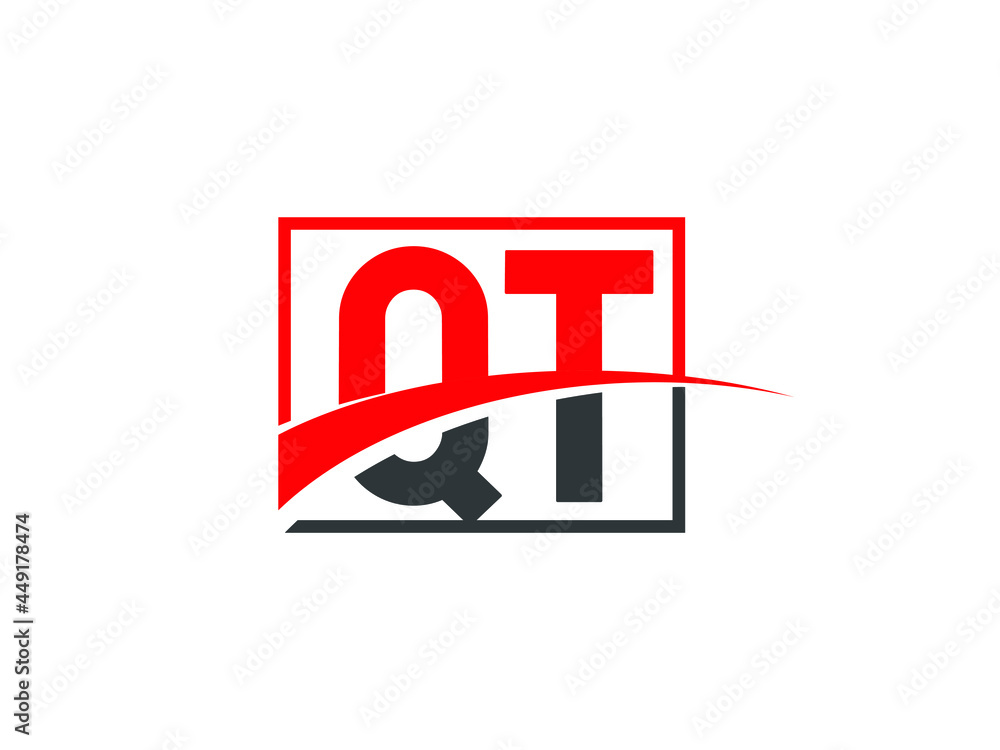 Q T, QT Letter Logo Design Q T, QT Letter Logo Design