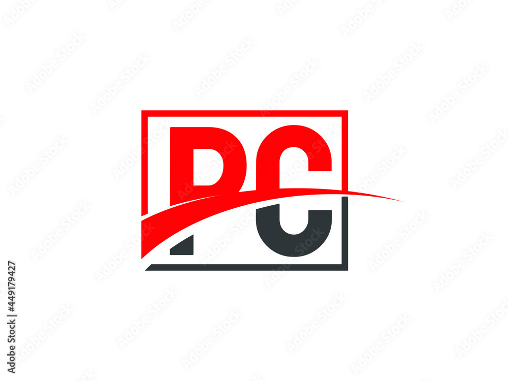 P C, PC Letter Logo Design P C, PC Letter Logo Design
