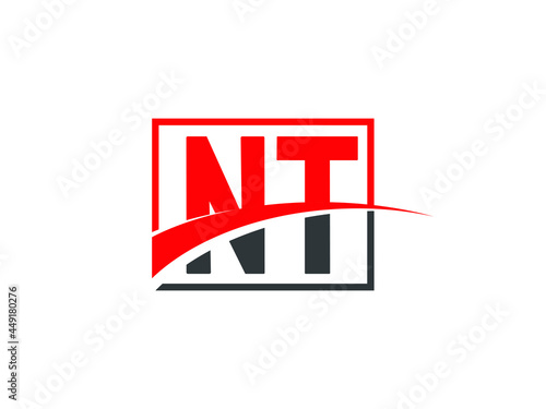 N T, NT Letter Logo Design © Rubel