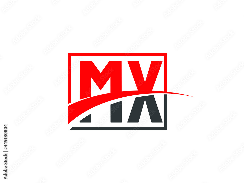 Obraz premium M X, MX Letter Logo Design