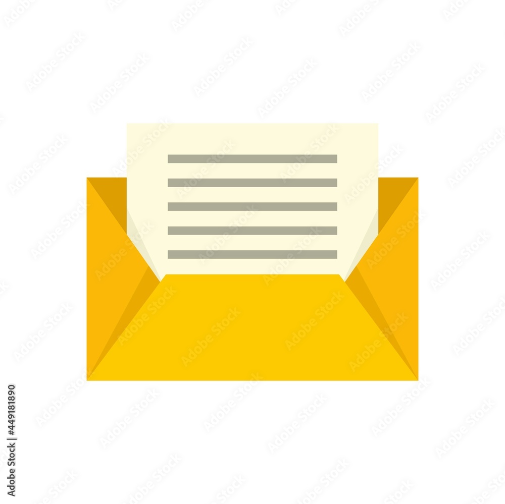Marketing mail icon flat isolated vector Marketing mail icon flat isolated vector