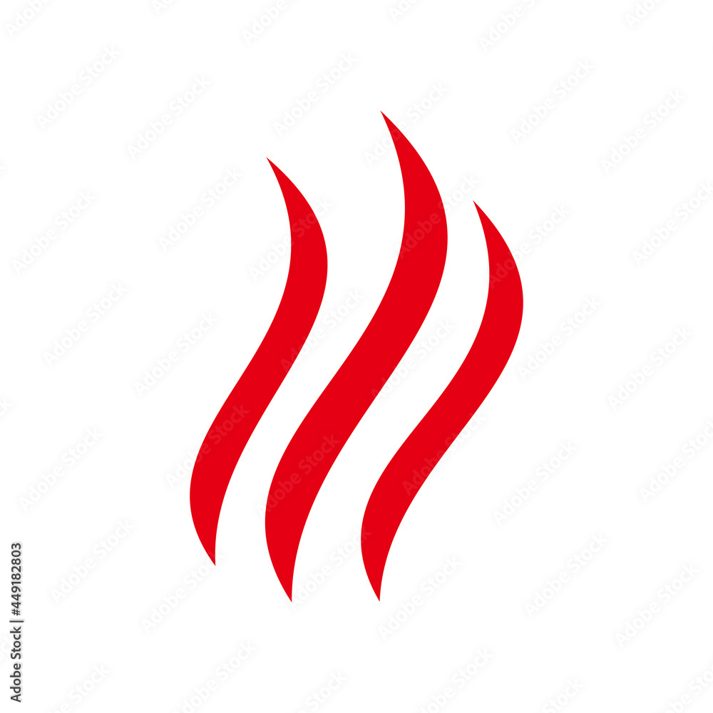 Smoke steam icon vector illustration sign Smoke steam icon vector illustration sign
