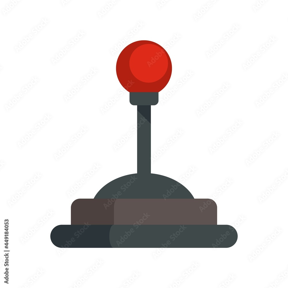 Video game joystick icon flat isolated vector Video game joystick icon flat isolated vector