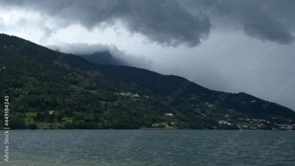 Gloomy Italian lake 20 sec Gloomy Italian lake 20 sec