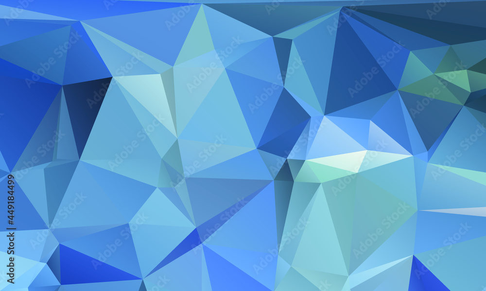 Blue Abstract Color Polygon Background Design, Abstract Geometric Origami Style With Gradient Blue Abstract Color Polygon Background Design, Abstract Geometric Origami Style With Gradient