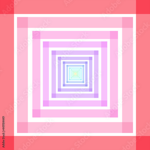 A red square vector with a gradient towards the center of the image.