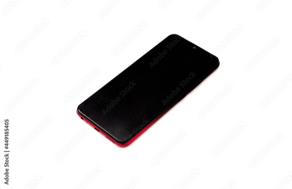 cell phone on white background cell phone on white background