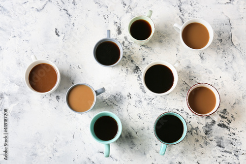 Assorted coffee and tea mug...