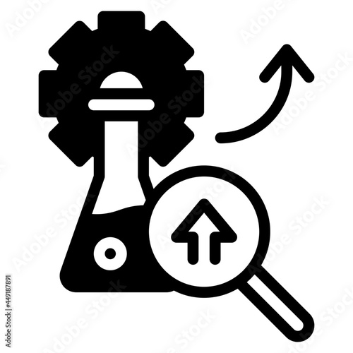 r&d glyph icon