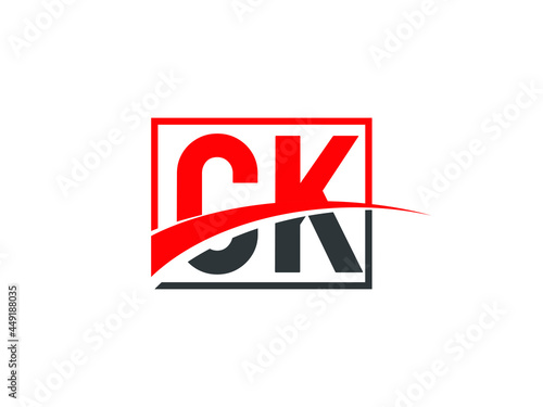 C K, CK Letter Logo Design