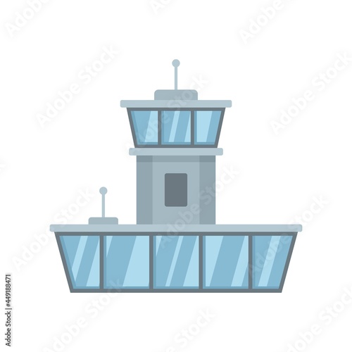 Airport duty free shop icon flat isolated vector