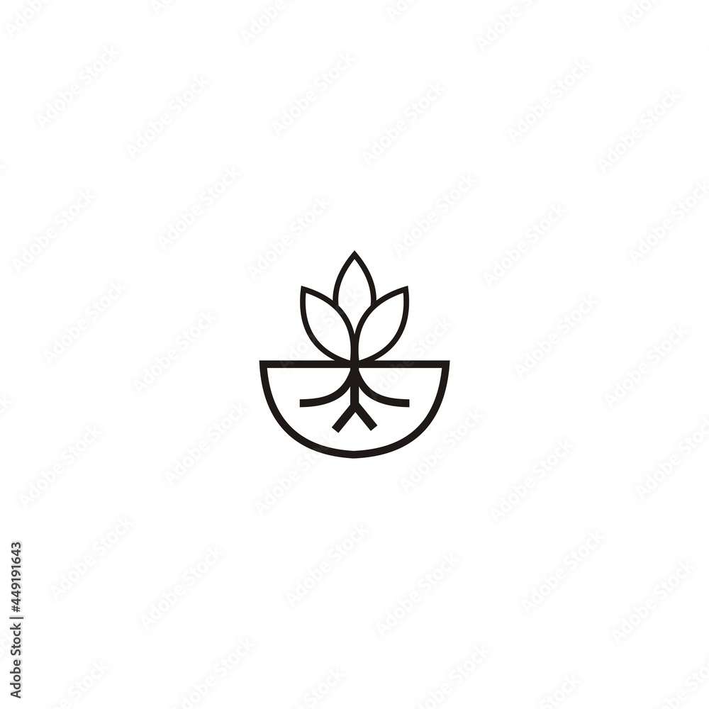 Leaf and Pot Ecology flower Vector Logo Template Illustration Design Leaf and Pot Ecology flower Vector Logo Template Illustration Design