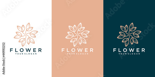 Luxury logo flower beauty logo design inspiration