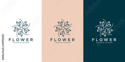 Luxury logo flower beauty logo design inspiration