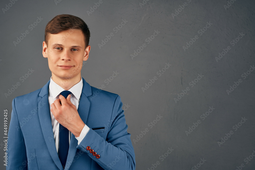 handsome man in business suit self confidence elegant style handsome man in business suit self confidence elegant style